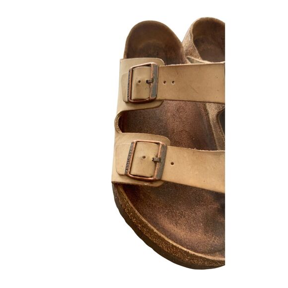 BIRKENSTOCK  Leather Slides Sandals Shoes size 11 - Picture 2 of 15